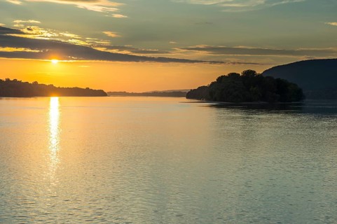 Sunset over the Danube