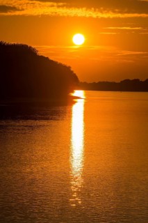 Sunset over the Danube