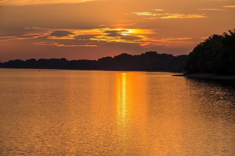 Sunset over the Danube