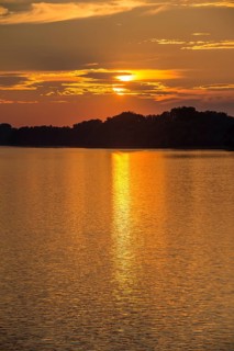 Sunset over the Danube
