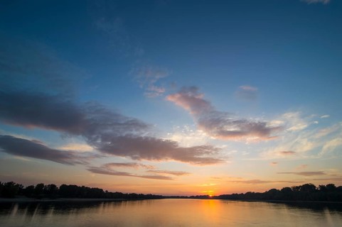 Sunset over the Danube