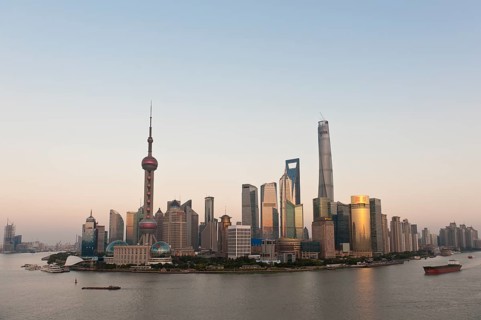 Skyline with skyscrapers
