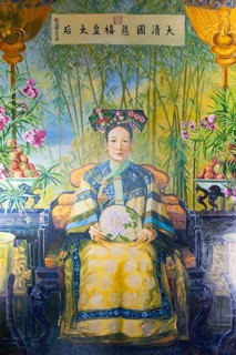 Colorful portrait of Cixi
