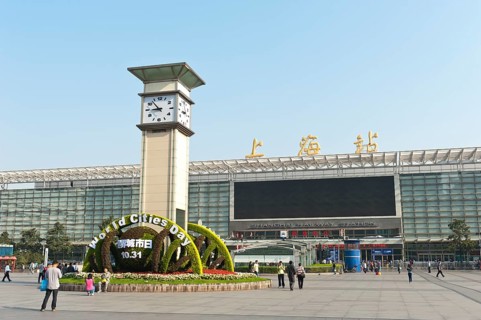 Central station with clock tower