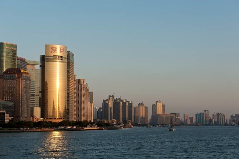 Skyline with skyscrapers