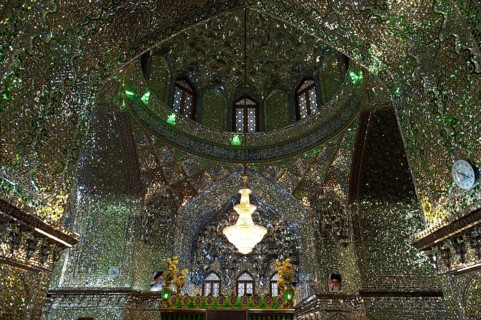 Glistening interior with mirror mosaics