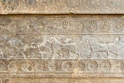 Ancient relief of the Achaemenid