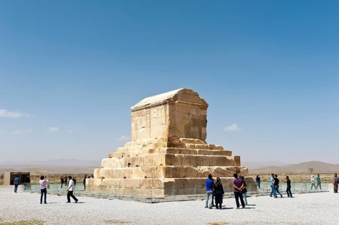Tourists at the Tomb of Cyrus II