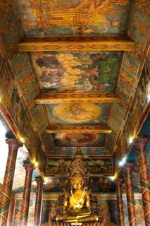 Bronze Statue and ceiling paintings