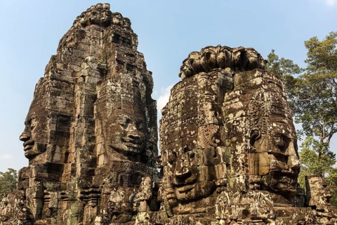 Towers with the face of Bodhisattva Lokeshvara