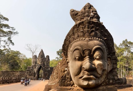 Face of an Asura statue