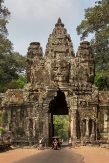 Victory Gate in the east of Angkor Thom