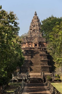 Processional path and Naga staircase to Prasat Hin Khao Phanom Rung