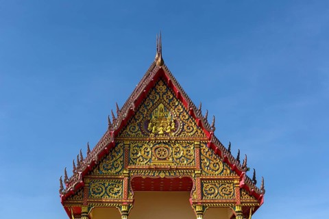 Gable of Wat Klang temple