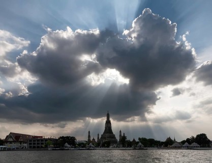 Hole in the clouds