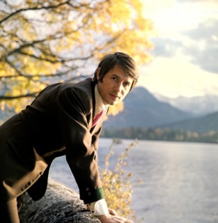 Pop star Udo Jurgens on a lake