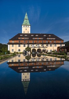 Schloss Elmau Castle Hotel with tower
