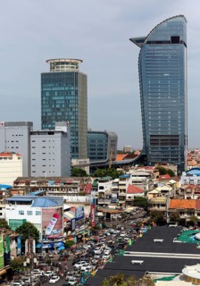 Skyline with Canadia Bank and Vattanac Capital Tower