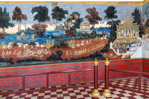 Mural from the Ramayana epic