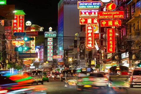 Yaowarat Road in Chinatown