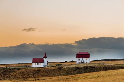 Small church with house