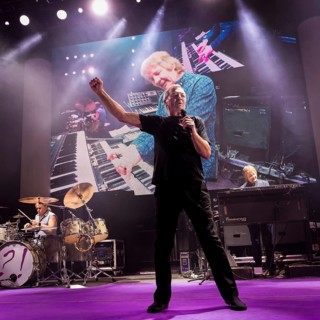 Singer Ian Gillan of the rock band Deep Purple