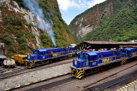 Terminus of the Peruvian southern railway Ferrocarril del Sur