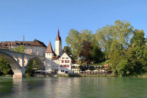 River Reuss with Reuss Bridge and Spittelturm