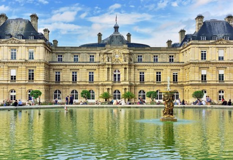 Palais de Luxembourg with pond
