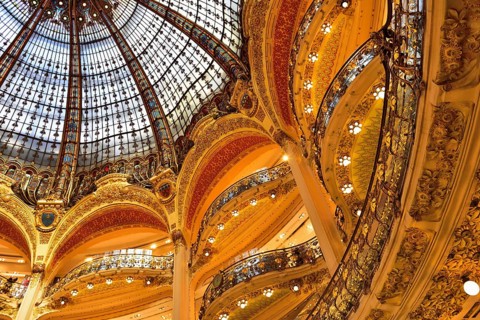 Art Nouveau Glass dome