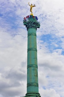 Colonne de Juillet or July Column with National Flag