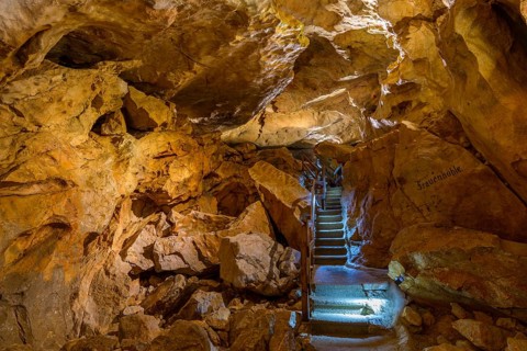 Part of the Frauenhohle cave