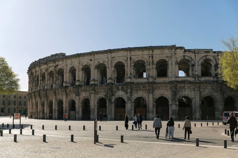 Roman Amphitheatre or Arenes de Nimes