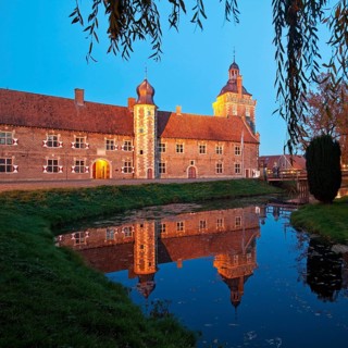 Raesfeld Moated Castle at dusk