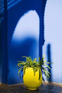 Architectural detail in Majorelle Garden