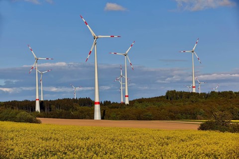Wind turbines in Hunsruck