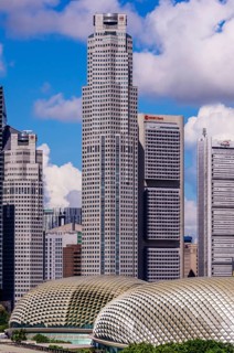 Finance District with theater