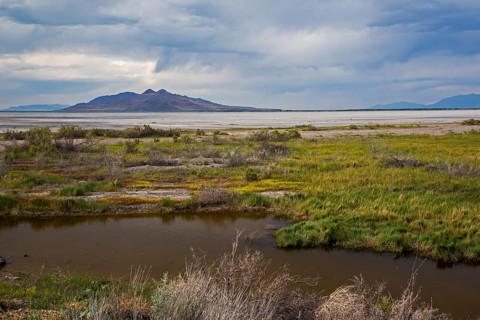 Lee Creek area at edge of Great Salt Lake