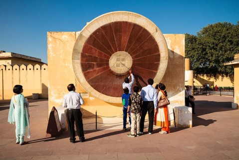 Sundial in the astronomy complex Jantar Mantar