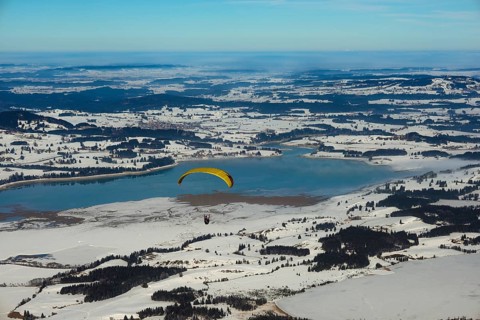 View from Tegelberg mountain range