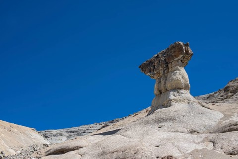 Rock formation caused by erosion