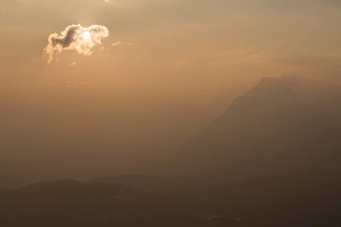 Sahara sand in the foehn wind