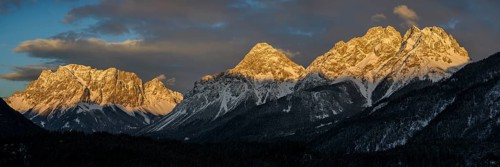 Panoramic view from the Fernpass
