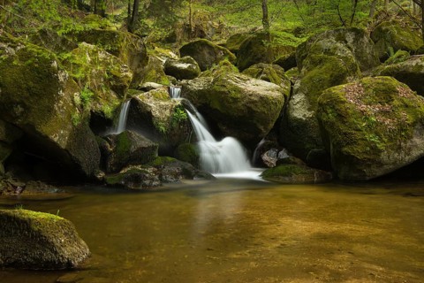 Waterfall in the Stillensteinklamm gorge