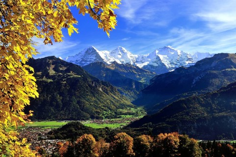 Lauterbrunnen valley with Eiger
