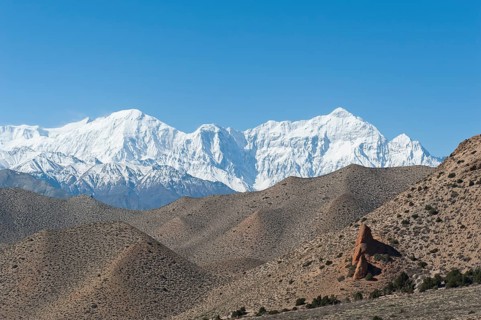 Barren hilly landscape
