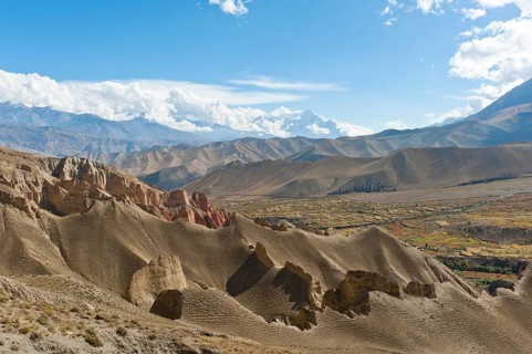 Vast erosion landscape