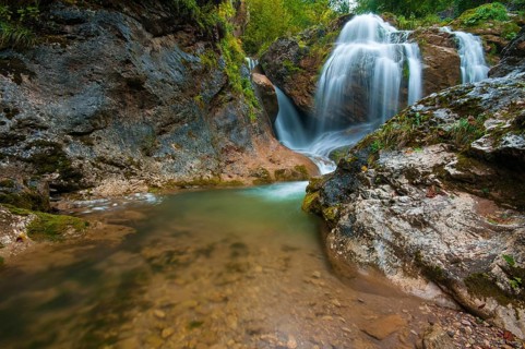 Barenschutzklamm waterfall