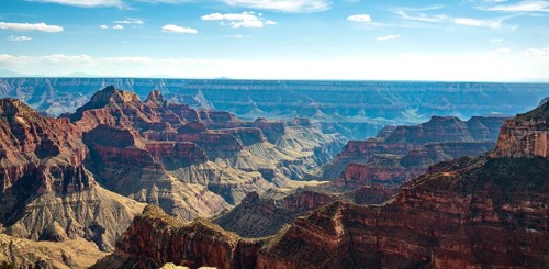 View of canyon landscape from Bright Angel Viewpoint