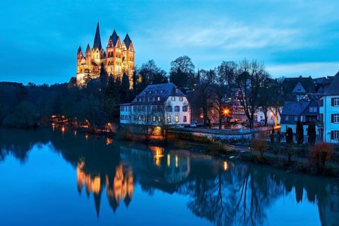 Limburg Cathedral at dusk